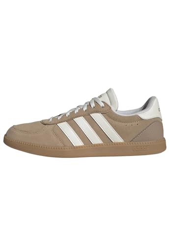 Adidas Damen BREAKNET Sleek Shoes, warm Sandstone/core White/Gum 3, 38 EU
