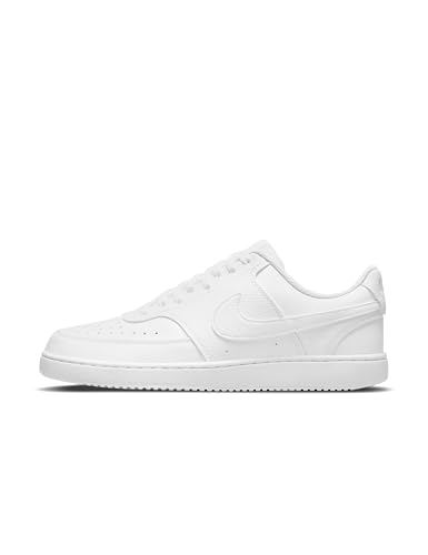 Nike Herren Court Vision Low Schuhe, White Weit, 42,5 EU (US 9)
