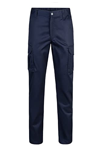 Velilla Herren 103001 Hose mit Mehreren Taschen, Farbe Navy, Größe 54 Arbeitshose, Marineblau, Slim