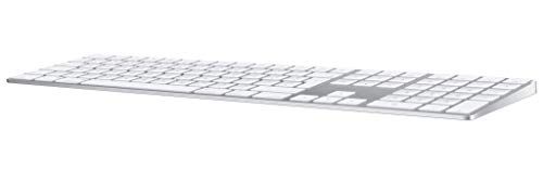 Apple Magic Keyboard mit Ziffernblock: Bluetooth, wiederaufladbar. Kompatibel mit Mac, iPad oder iPhone; Englisch, GB, Silber