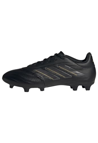 adidas Unisex COPA Pure II League Football Boots Firm Ground, Core Black/Carbon/Gold Metallic, 44 2/3 EU