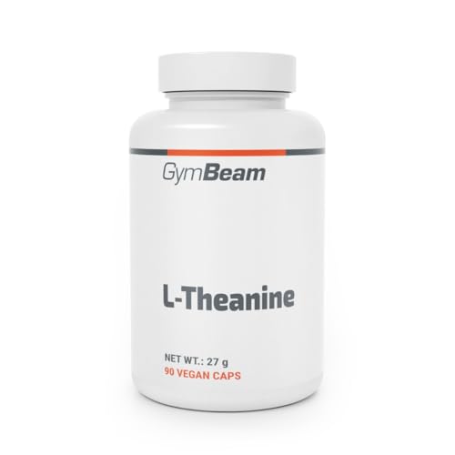 GymBeam L-Theanin Kapseln - Enthält 100 mg der Aminosäure L-Theanin, ein natürliches Nootropikum, synergetisch mit Koffein, unterstützt bei Stress, vegan, 90 kaps