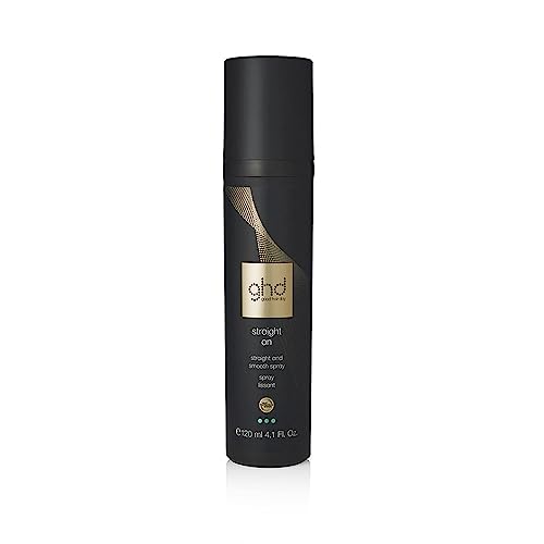 ghd straight on - straight and smooth spray: Glättendes Hitzeschutzspray, für ein glattes Finish, stärkt die Haarfasern, professionelles Finish, für alle Haartypen; 120 ml