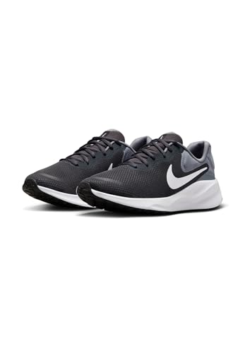 Nike Revolution 7 Straßenlaufschuh für Herren, Anthracite/White-Cool Grey-Black, FB2207-007, 46 EU (12 US)