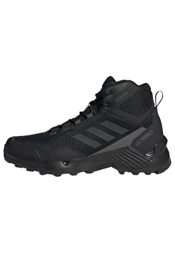 adidas Herren Eastrail 2.0 Mid RAIN.RDY Waterproof Hiking Shoes, Core Black/Carbon/Grey Five, 44 2/3 EU