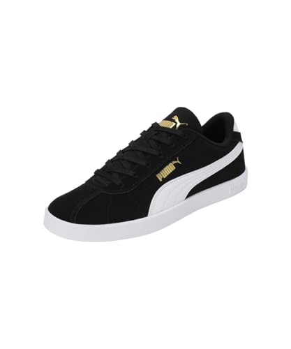 Puma Club II Unisex Sneaker, Schwarz, Weißgold, 9.5 UK