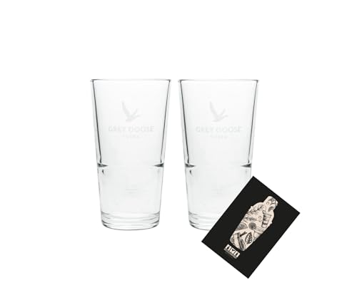 Individuelles Set mit Grey Goose 2er Set Longdrinkglas 2x Glas Gläser 4cl geeicht Eichung