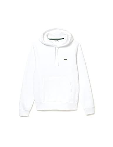 Lacoste Herren Sh9623 Sweatshirts, weiß, L