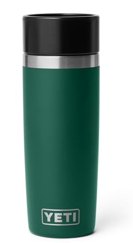 YETI Rambler Reiseflasche, Vakuumisolierter Edelstahl Mit Commuter Verschluss, Black Forest Green, 16 oz (473 ml)