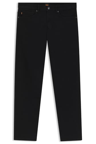 BOSS Herren Re.Maine BC-C Schwarze Maine Regular-Fit Jeans aus bequemem Stretch-Denim Schwarz003 35/34