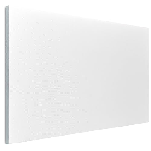 LUMASOUL Leinwand 90x60 cm - 1 Stück - Leinwand zum Bemalen auf Keilrahmen - Leere, Weiße Leinwände - Ideal für Acryl- und Ölmalerei sowie für Skizzen und Zeichnungen