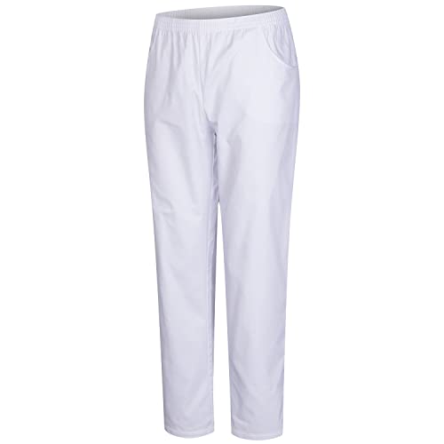MISEMIYA - PANTALONS Unisex Taille Elastique UNIFORME DE Travail Clinique HÔPITAL NETTOYAGE VÉTÉRINAIRE SANTÉ HÔTELLERIE - Ref.8312 - Medium, Weiß 21