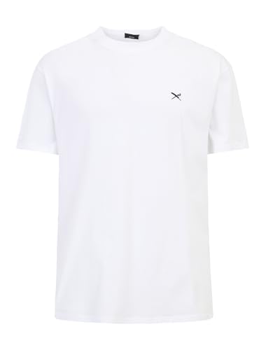 IRIEDAILY Herren T-Shirt MINI Flag Relaxed Bio-Baumwolle Relaxed Fit M White