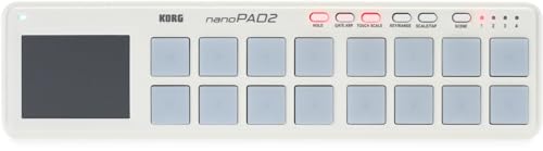 Korg nanoPAD2 Slim-Line USB-MIDI-Pads, Weiß