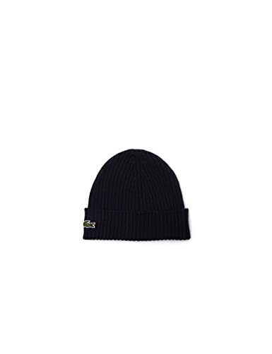 Lacoste Herren Rb0001 Beanie-Mtze, Marineblau, Einheitsgröße