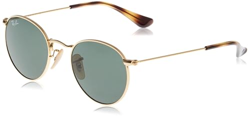 Ray-Ban Unisex-Kinder Round Metal Junior Brillengestelle, Gold (Gold/Dark Green), 44