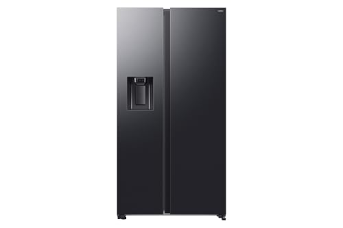 Samsung Side by Side RS70F65KEF/EF Kühlschrank mit Wasser-/Eisspender, Wifi mit AI Energy Mode, Total No Frost, SpaceMax, 635 L, BxHxT: 91,2 x 178,4 x 72,6 cm, Anthrazit