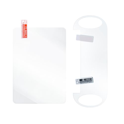 Nicear Displayschutzfolie für Vita 1000, 2 Stück 9H gehärtetes Glas für die Vorderseite und 2 Stück transparente HD-PET-Displayschutzfolie für die Rückseite