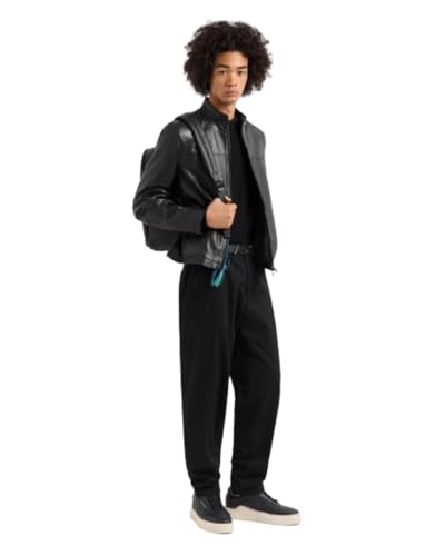 Armani exchange leder herren jacke