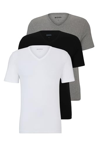 BOSS Hugo Herren T-Shirt Vn 3p Co T-Shirt, Assorted-Pre-Pack, L