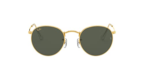 Ray-Ban Herren Round Metal Sonnenbrille, Gold, 50