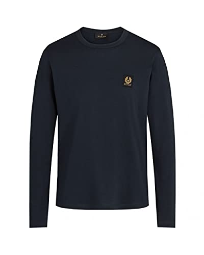 Belstaff 71130634-80092 Long Sleeves Iconic T-Shirt Dark Ink Blue Herren Regular Fit (Dark Ink Blue, XXL)