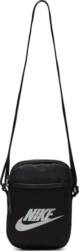 Nike Unisex Heritage Small Items Crossbody-Tasche, Black/Black/White, One Size BA5871, einheitsgröße