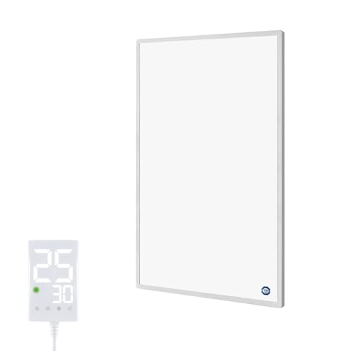 Behaglich Infrarotheizung 1000 Watt mit Touch-Thermostat - Energiesparende Infrarot Wandheizung für 15-25 m² - Elektroheizung mit Überhitzungsschutz - TÜV & 10 Jahre Garantie