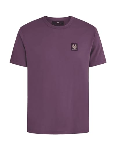 Belstaff Herren-T-Shirt mit Brustaufnäher, Dunkler Granat, L