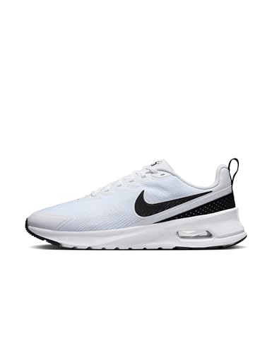 Nike Air Max Nuaxis Herren Schuh, White/Black-White, 42.5 EU