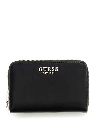 Guess Laurel II Medium Zip Around Wallet, Black, One Size, Laurel Medium Zip Around Wallet