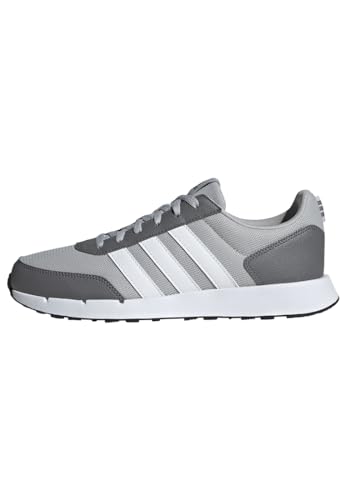 adidas Unisex Run 50s Shoes, Grey Two / Cloud White / Grey Four, 44 EU