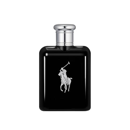 Ralph Lauren Polo Black Eau de Toilette für Herren, holzig-aromatischer Duft mit Patchouli & Mango, für moderne Männer, 125 ml