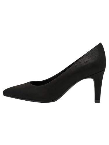 s.Oliver Damen Pumps Spitz Elegant, Schwarz (Black Glitter), 39 EU