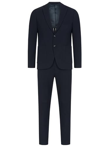 JEFF Herren JFLandon Set Anzug 2-teilig Sakko Hose Bundle | elastischer Herrenanzug Regular Fit für Männer Sky Captain, 54