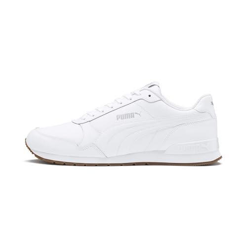 PUMA Unisex ST Runner v2 Full L Low-Top Trainer, Puma White-Gray Violet, 40.5 EU