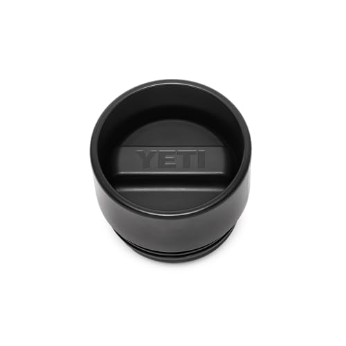 YETI Rambler Commuter Cap, auslaufsicherer Wasserflaschenverschluss mit spülmaschinenfestem Zubehör, Schwarz