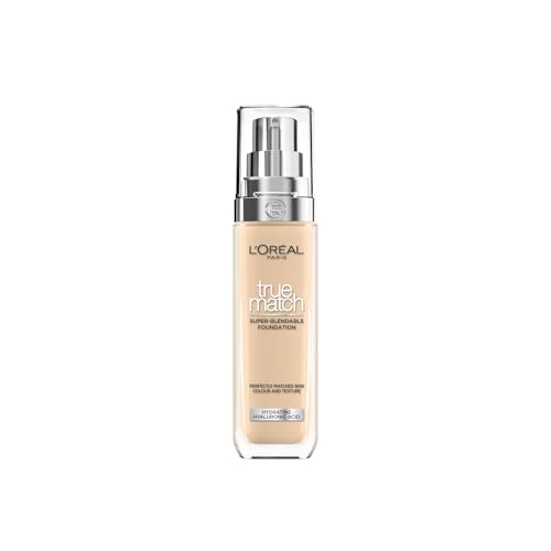 L'Oréal Paris Make up, Flüssige Foundation mit Hyaluron und Aloe Vera, True Match Make-Up, 2.N Neutral Light
