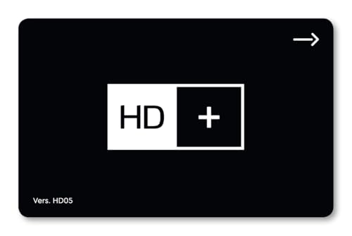 HD+ Karte für 12 Monate Fernsehen in brillanter HD-Qualität, Fernsehen über Satellit
