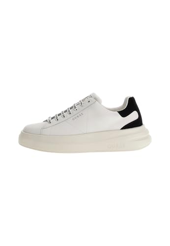 Scarpe uomo Guess sneaker Elba pelle white/ black US25GU03 FMPVIBSUE12 44