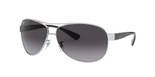 Ray-Ban Herren Rb 3386 Sonnenbrille, Silber (Gestell: Silber Glas: Grau Verlauf 003/8g), X-Large (Herstellergröße: 67) EU