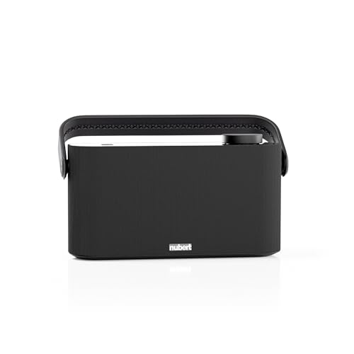 Nubert nuGo! ONE+ | Bluetooth-Lautsprecher Schwarz | Akku für 24h Laufzeit | Integriertes Radio mit DAB+ und UKW/FM | 2,9