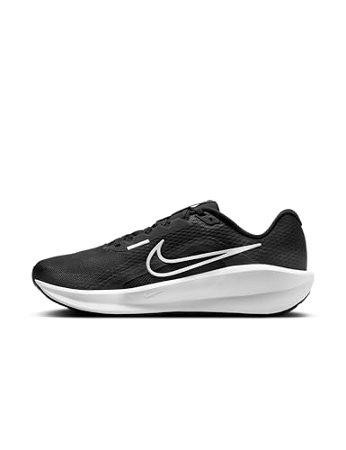 Nike Herren Downshifter 13 Straßenlaufschuhe Sneaker, Black White Dk Smoke Grey, 45 EU