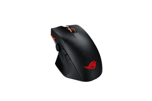 ASUS ROG Chakram X Origin kabellose RGB Gaming Maus (ROG AimPoint-Sensor, 36.000 dpi, Polling-Rate 8000 Hz, RF 2,4 GHz / Bluetooth / kabelgebunden, 11 programmierbare Tasten, Joystick, schwarz)