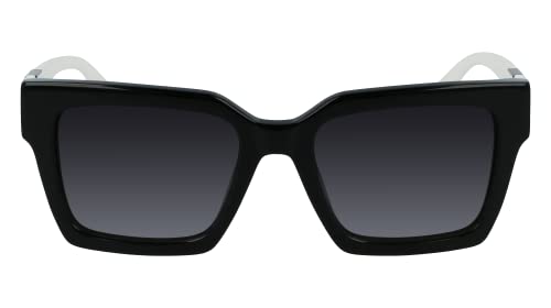 KARL LAGERFELD Damen KL6057S Sonnenbrille, Schwarz/Weiß, Einheitsgröße, Schwarz/Weiß