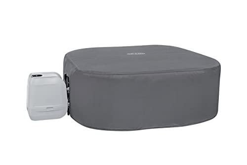 Bestway LAY-Z-SPA Xtras EnergySense Plus Thermo-Komplettabdeckung 230 x 230 x 71, eckig, Dunkle Alabaster-Optik