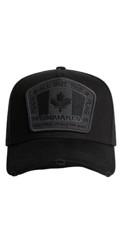 Dsquared 2 Kanadische Flagge Logo Cap Navy, M436 Schwarz, Einheitsgröße
