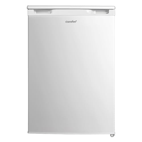 Comfee RCD133WH3(E) Kühlschrank, 131L Kühlschrank ohne Gefrierfach, Inverter-Kompressor, Obst-und Gemüsefach, 84.5cm Hx55.3cm B, 72 kWh pro Jahr, Einstellbare Temperaturregelung, verstellbare Füße