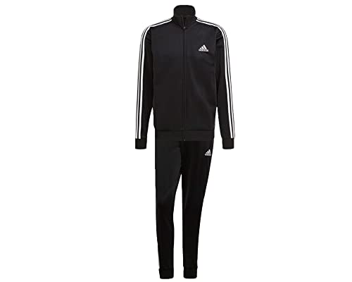 adidas Herren sportsdragt - Gk9651 Sportanzug, Top:Black/White Bottom:Black/White, D6 (M)