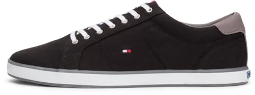 Tommy Hilfiger Herren Vulcanized Sneaker Schuhe, Schwarz (Black), 43